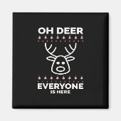 Oh Deer Everyone Is Here Modern Style  Magneet (Voorkant)