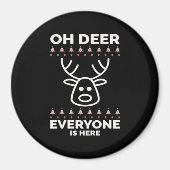 Oh Deer Everyone Is Here Modern Style  Magneet (Voorkant)