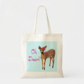 "Oh Deer" Fawn Tas (Voorkant)