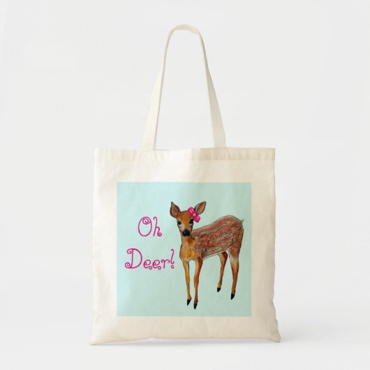 "Oh Deer" Fawn Tas (Voorkant)