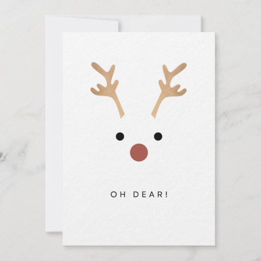 Oh Deer Feestdagenkaart (Voorkant)