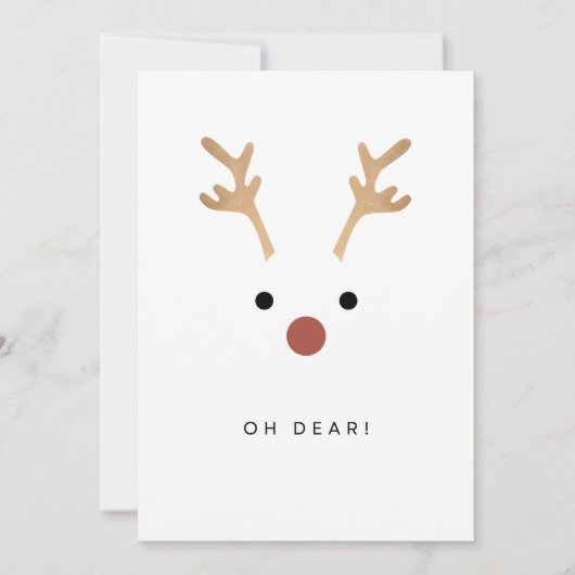 Oh Deer  Feestdagenkaart (Voorkant)