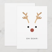 Oh Deer  Feestdagenkaart (Voorkant / Achterkant)
