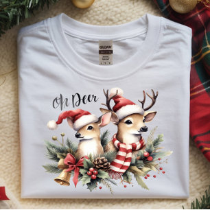 Oh Deer Feestelijk Tri-Blend Shirt