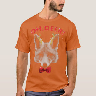 Oh Deer Fo Xmas Red Bowtie Christimas Outfit  T-shirt