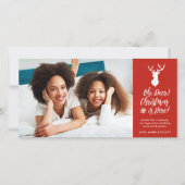 Oh, Deer! | Fotovakantiekaart Feestdagenkaart (Voorkant)