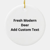 Oh Deer Fresh Modern Design Keramisch Ornament (Achterkant)