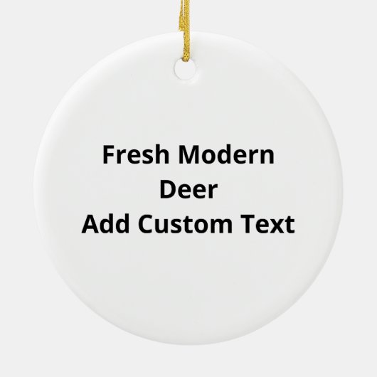 Oh Deer Fresh Modern Design Keramisch Ornament (Achterkant)