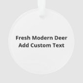 Oh Deer Fresh Modern Design Ornament (achterkant)