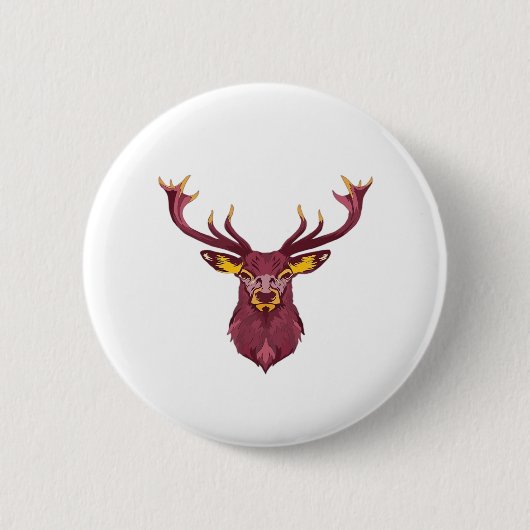 Oh Deer Fresh Modern Design  Ronde Button 5,7 Cm (Voorkant)