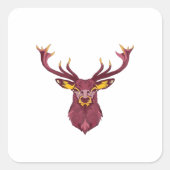 Oh Deer Fresh Modern Design  Vierkante Sticker (Voorkant)