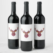 Oh Deer Fresh Modern Design  Wijn Etiket (Flessen)