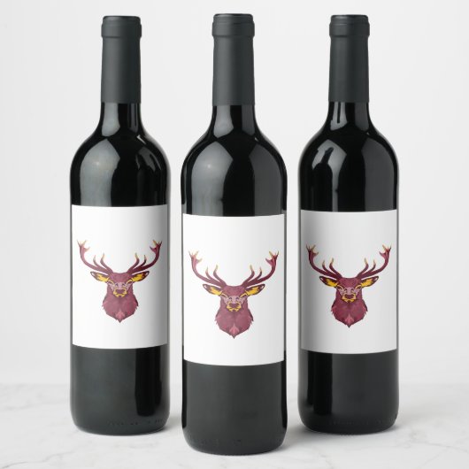 Oh Deer Fresh Modern Design Wijn Etiket (Flessen)