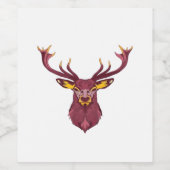 Oh Deer Fresh Modern Design  Wijn Etiket (Enkel label)