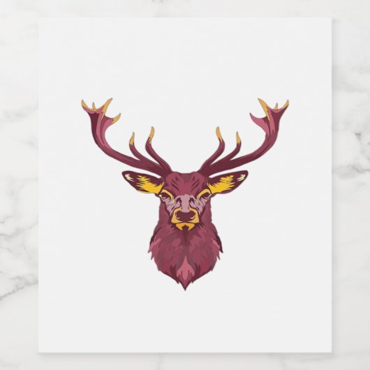 Oh Deer Fresh Modern Design  Wijn Etiket (Enkel label)