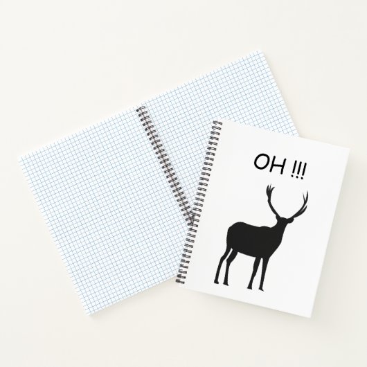Oh Deer Funny Deer Notitieboek (Binnen)