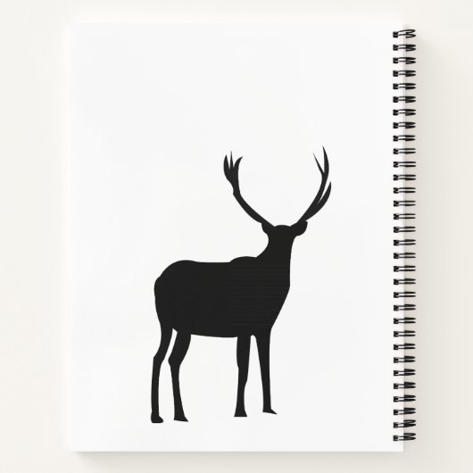Oh Deer Funny Deer Notitieboek (Achterkant)