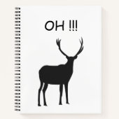 Oh Deer Funny Deer Notitieboek (Voorkant)