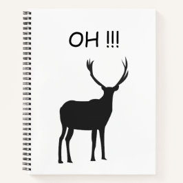 Oh Deer Funny Deer Notitieboek