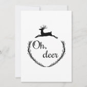 Oh Deer Funny Style Design Feestdagenkaart (Voorkant)