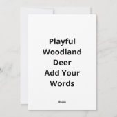 Oh Deer Funny Style Design Feestdagenkaart (Achterkant)