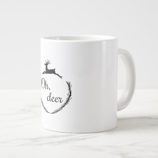 Oh Deer Funny Style Design Grote Koffiekop (Voorkant rechts)