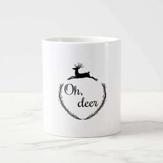 Oh Deer Funny Style Design  Grote Koffiekop (Voorkant)