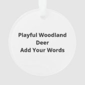 Oh Deer Funny Style Design Ornament (achterkant)