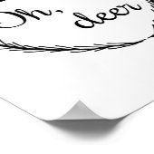 Oh Deer Funny Style Design  Poster (Hoek)