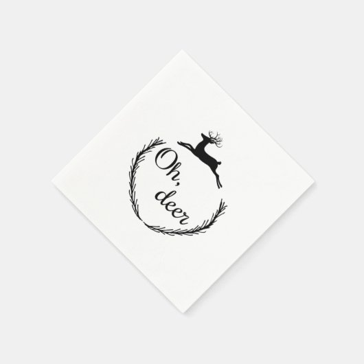 Oh Deer Funny Style Design  Servet (Hoek)