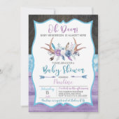 Oh Deer Gender Neutral Baby shower Invitation Kaart (Voorkant)