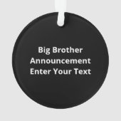 Oh Deer Going To Big Brother Christmas Announcemen Ornament (achterkant)