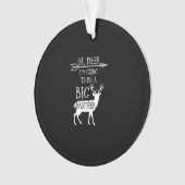 Oh Deer Going To Big Brother Christmas Announcemen Ornament (voorkant)