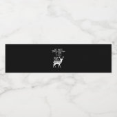 Oh Deer Going To Big Brother Christmas Announcemen Waterfles Etiket (Enkel label)