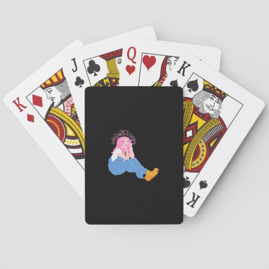 Oh Deer Grafisch Artistiek Design Pokerkaarten (Achterkant)