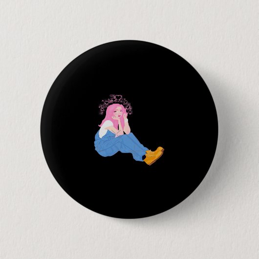 Oh Deer Grafisch Artistiek Design Ronde Button 5,7 Cm (Voorkant)