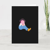 Oh Deer Graphic Artistic DesigFolded Greeting Card Kaart (Voorkant)