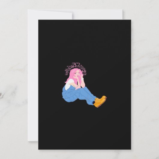 Oh Deer Graphic Artistic Design Flat Holiday Card Feestdagenkaart (Voorkant)