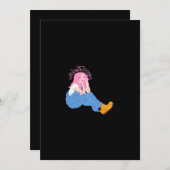 Oh Deer Graphic Artistic Design Flat Holiday Card Feestdagenkaart (Voorkant / Achterkant)