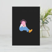 Oh Deer Graphic Artistic Design Flat Holiday Card Feestdagenkaart (Staand voorkant)