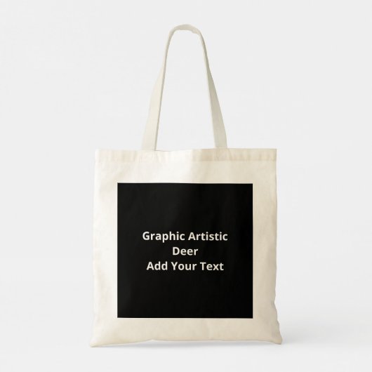 Oh Deer Graphic Artistic Design Tote Bag (Achterkant)