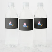 Oh Deer Graphic Artistic Design  Waterfles Etiket (Flessen)