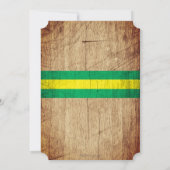 Oh Deer Green Tractor Baby shower Uitnodiging (Achterkant)