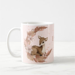 Oh, Deer heerlijke Bambi op Flowers met Clouds Sta Koffiemok