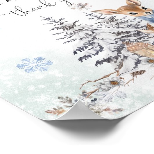 Oh Deer Help de drukke ouders adres een envelop Poster (Hoek)