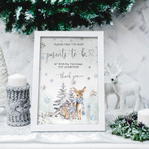 Oh Deer Help de drukke ouders adres een envelop Poster