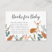 Oh Deer Herfst Baby shower Boekaanvraag Informatiekaartje (Voorkant)