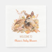 Oh Deer Herfst Thema Baby Shower Servetten (Voorkant)