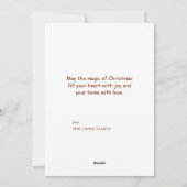 Oh Deer! Het is een kerstfeest in Woodland Feestdagenkaart (Achterkant)