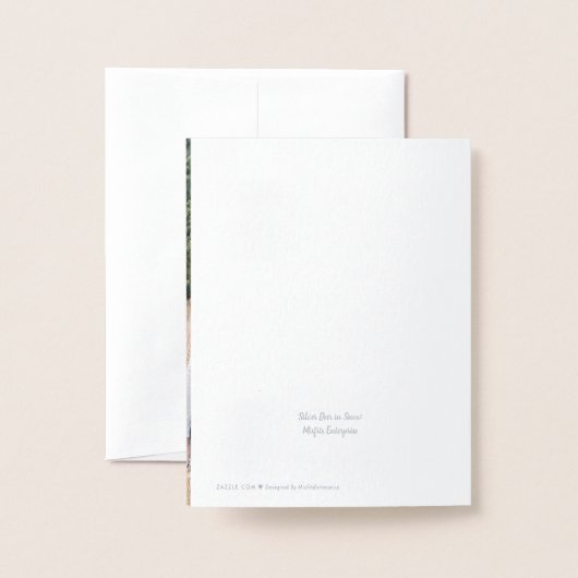 Oh Deer, het is een kerstfoto-Folie-kaart Folie Kaarten (Met envelop)